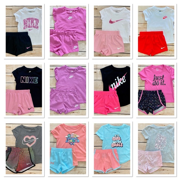 Nike Under Armour Kids' PICK 4 Spring Summer Short Sets Size 2T